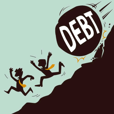 running from debt